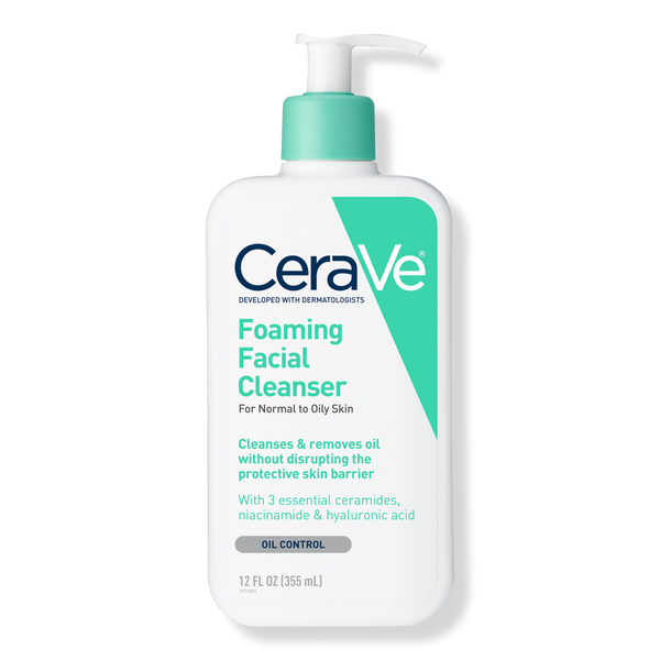 CeraVe Foaming Facial Cleanser, Gel-Based Face Wash for Balanced to Oily Skin #1