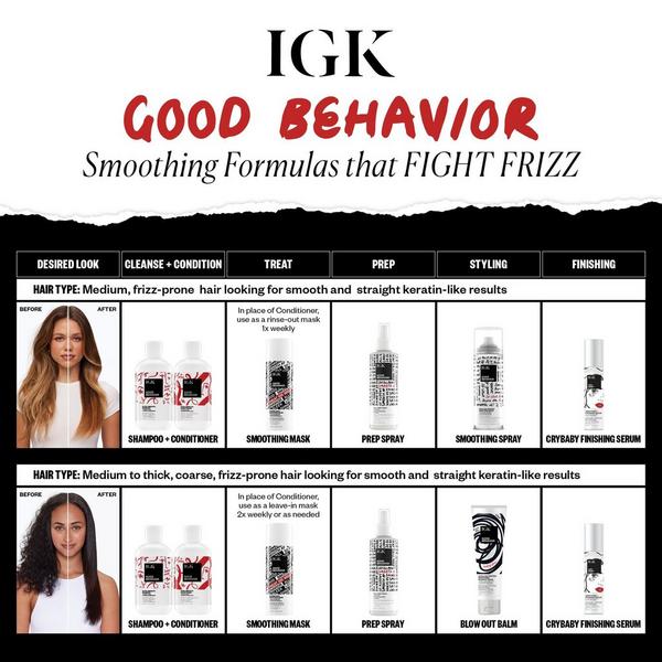 IGK Good Behavior Spirulina Protein Smoothing Frizz Control Spray #8