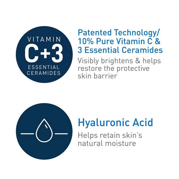 CeraVe Skin Renewing Vitamin C Serum, Skin-Brightening Antioxidant Face Serum #3
