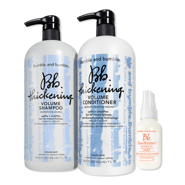 Bumble and bumble Thickening Volume Shampoo + Conditioner Jumbo with Travel Size Primer #1